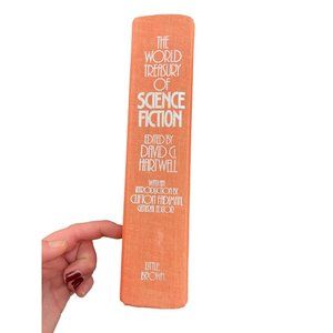 World Treasury Of Science Fiction Copyright 1989 First Edition Orange Hardcover